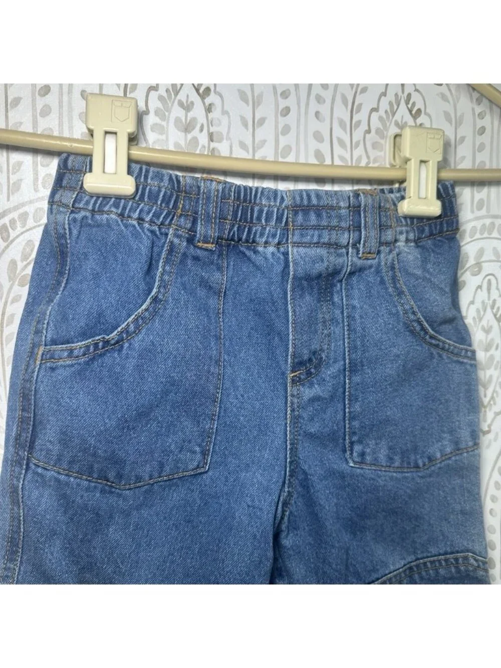 Vintage Disney Winnie the Pooh Toddler Jeans Pooh's Fishing Lure Patch 24 Months